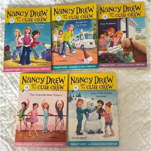 Nancy Drew and the Clue Crew Series Carolyn Keen Lot of 5 (Books #1-5)
